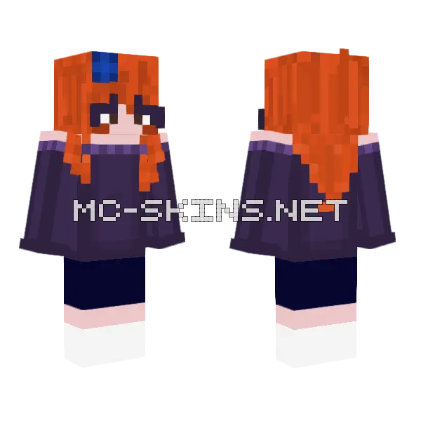 Mondays Minecraft skin, front and back