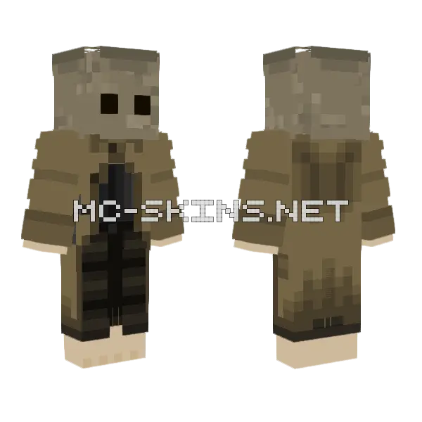 Mono Little Nightmares 2 Minecraft skin, front and back