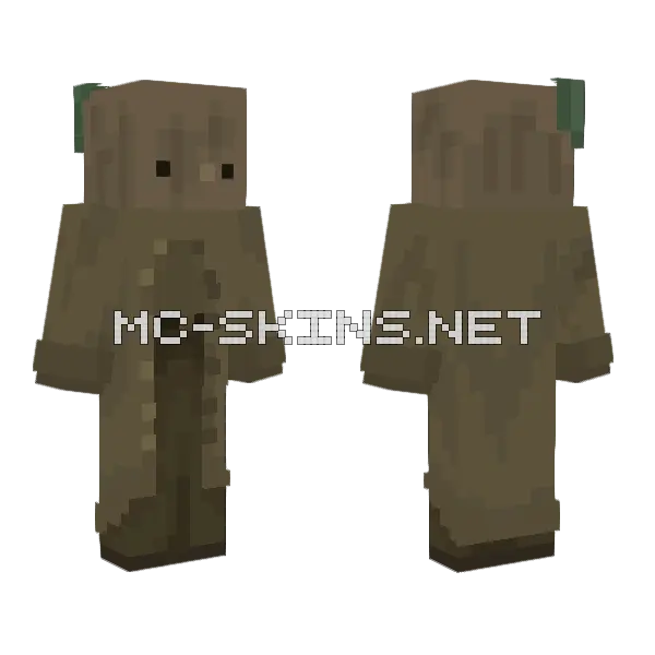 Mono Stump Hat Little Nightmares Minecraft skin, front and back