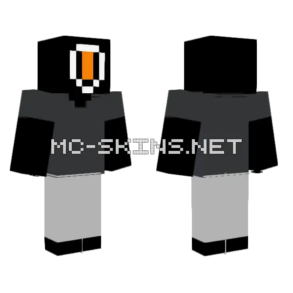 Monochromatic Robot, front and back
