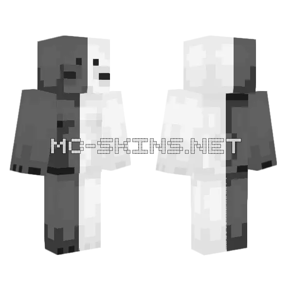 Monochrome Bunny, front and back