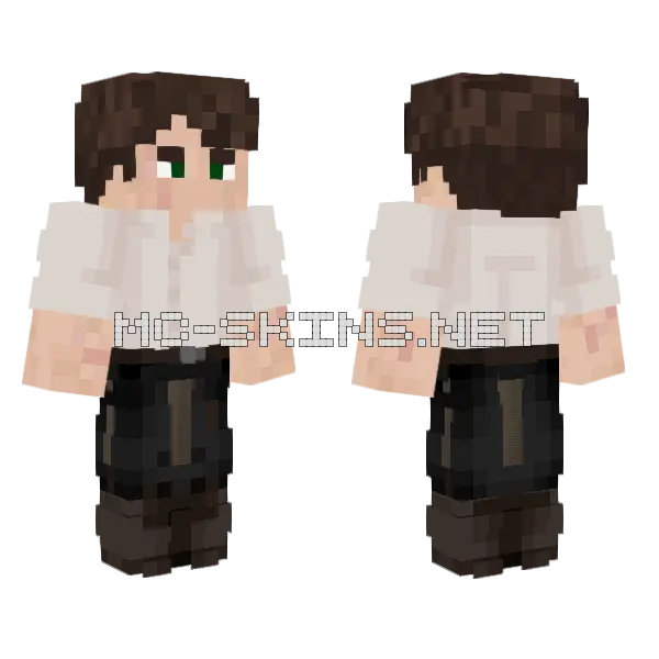 Monster Hunter Minecraft skin, front and back