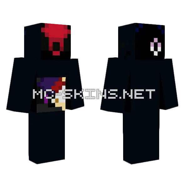 Monster Roleplay Minecraft skin, front and back