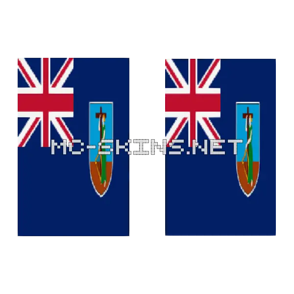 Montserrat Flag cape, outside and lining