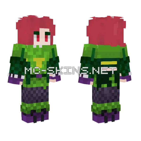 Monty Man Minecraft skin, front and back