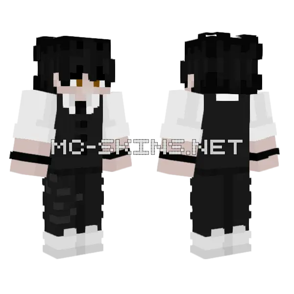 Moon Boy Minecraft skin, front and back
