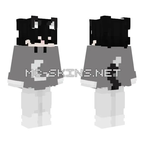 Moon Dumarox Minecraft skin, front and back