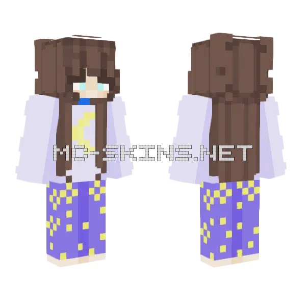 Moon Girl RCE Minecraft skin, front and back