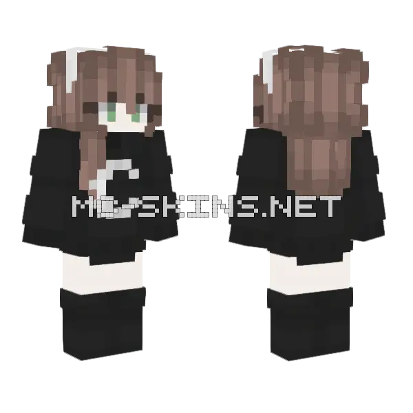Moon Girl Skin Minecraft skin, front and back