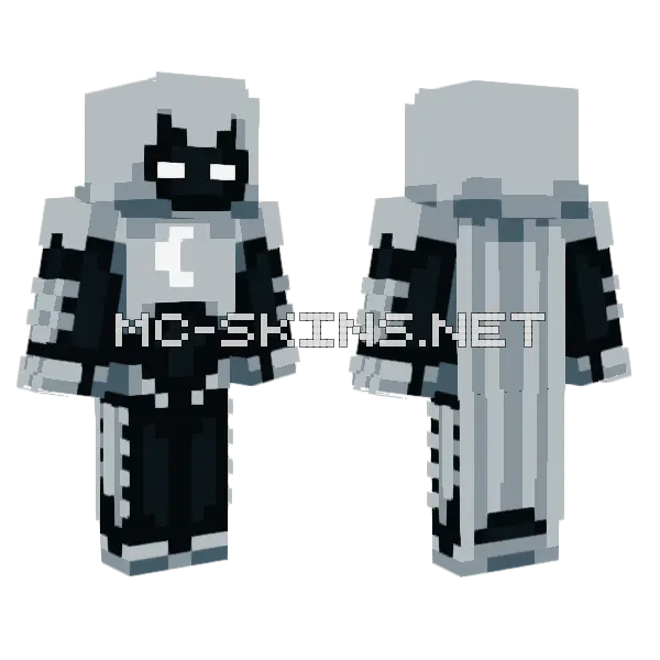 Moon Knight Minecraft skin, front and back