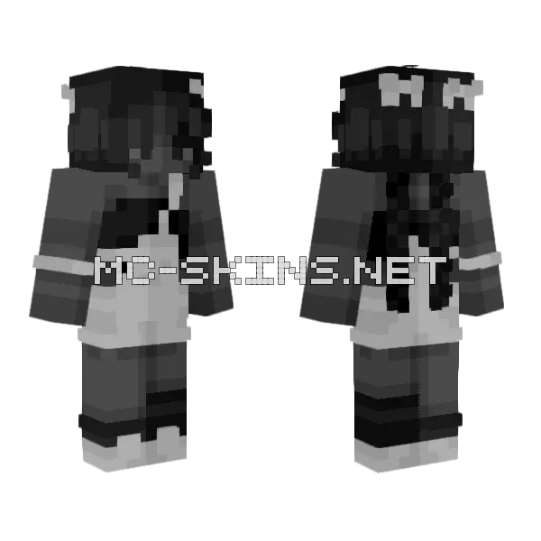 Moon Popsicle Minecraft skin, front and back