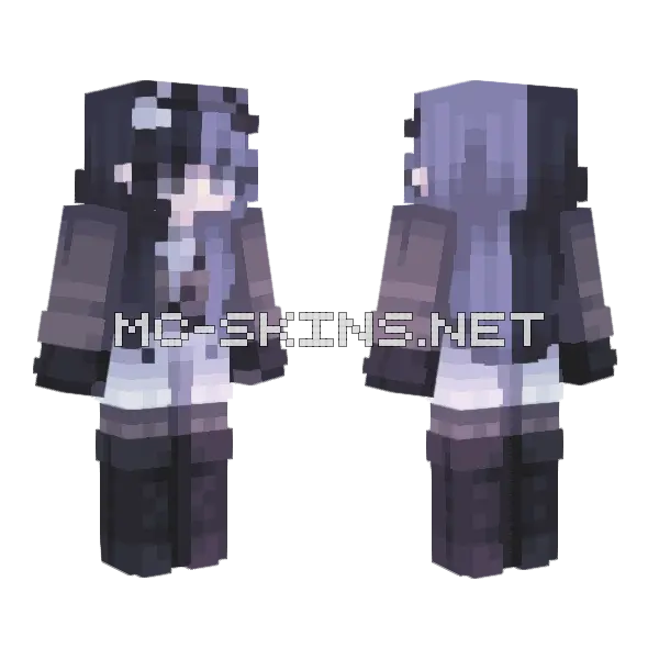 Moon Shadow Boy Minecraft skin, front and back