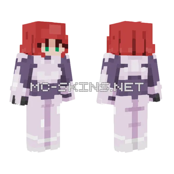Moonboots Minecraft skin, front and back