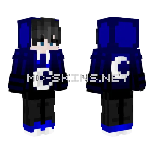Moonchild Minecraft skin, front and back