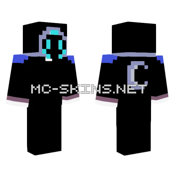 Moonchild V2 Minecraft skin, front and back