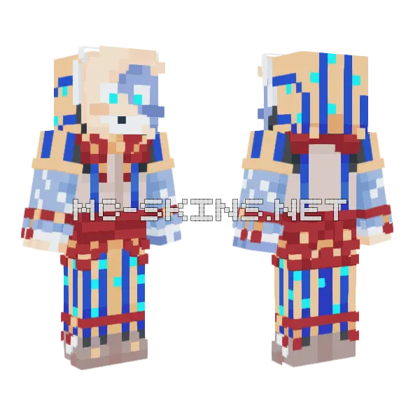Moondrop Redesign Minecraft skin, front and back