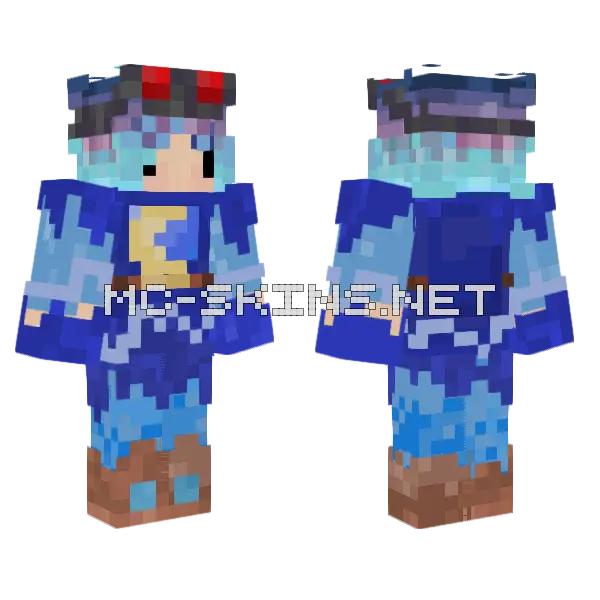 Mooner Not A E Gril Minecraft skin, front and back