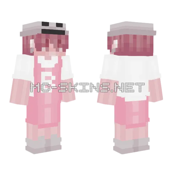 Moonie Bone Vendor Minecraft skin, front and back