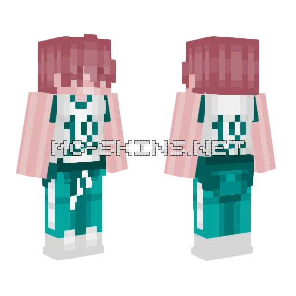 Moonie Octopus Game 3 Minecraft skin, front and back