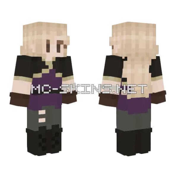 Moonlark Minecraft skin, front and back