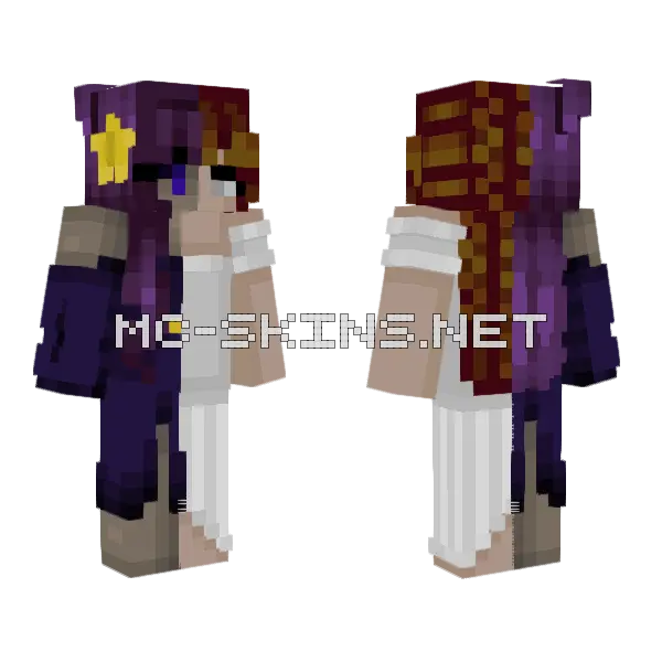Moonlight Collab Minecraft skin, front and back