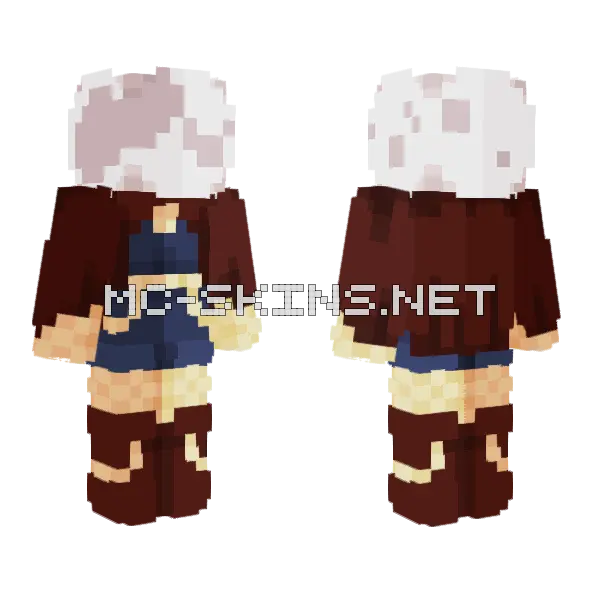 Moonlight Fan Skin Minecraft skin, front and back