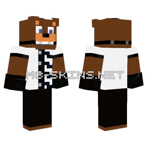 Moonlight Freddy Minecraft skin, front and back