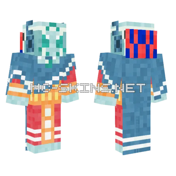 Moonlight On Shallow Waves Minecraft skin, front and back