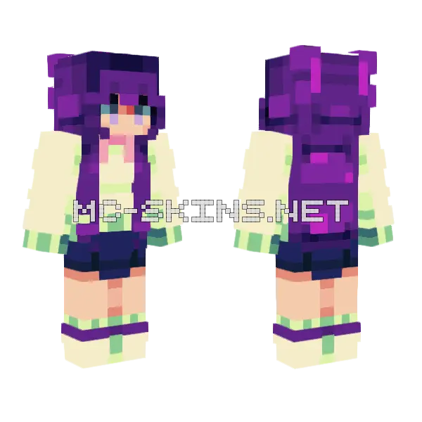 Moonlight Rce Minecraft skin, front and back
