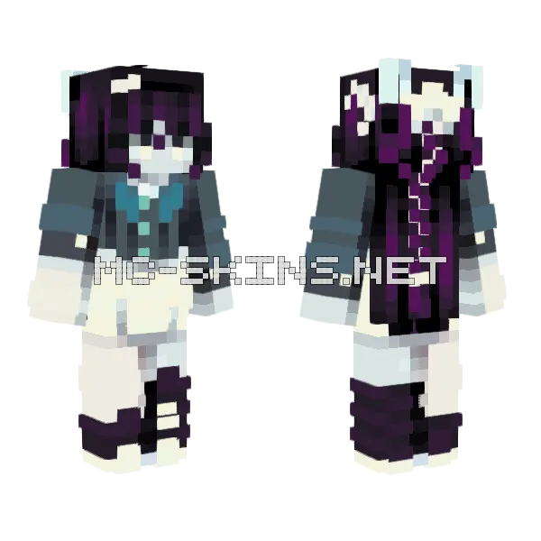 Moonlight Sonata Trade Minecraft skin, front and back