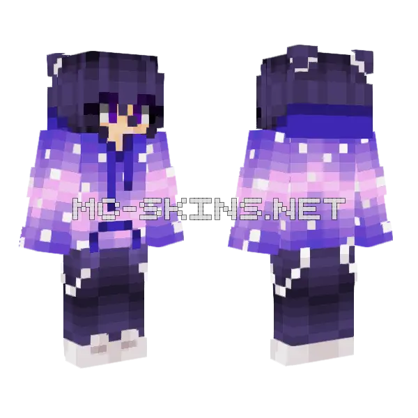 Moonlightpeacock S Vtuber Skin Minecraft skin, front and back