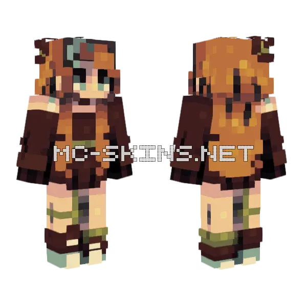 Moonlit Fantasy SFA Minecraft skin, front and back