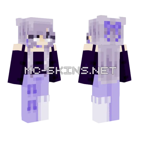 Moonlit Girl Minecraft skin, front and back