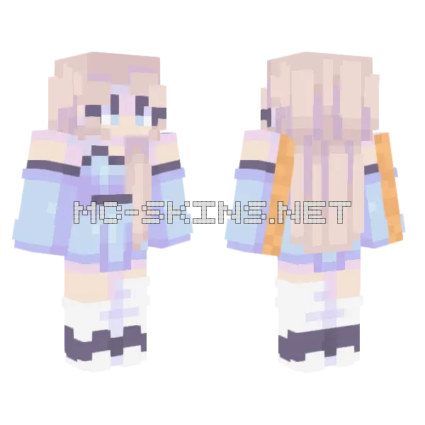 Moonlit River Back From Break Minecraft skin, front and back
