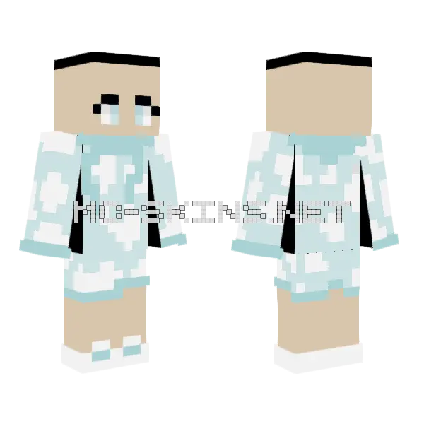 Mooville Uniform Base Minecraft skin, front and back