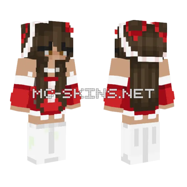 Morena Halliday Minecraft skin, front and back