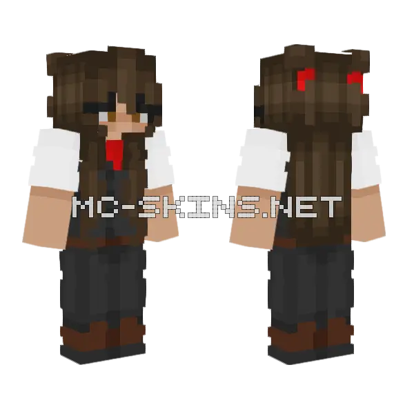 Morena V De Abogada Minecraft skin, front and back