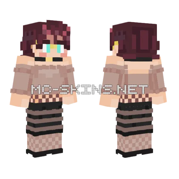 Morgan Minecraft skin, front and back