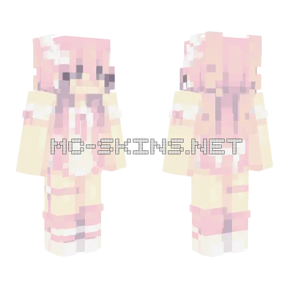 Moririrriri Girl Minecraft skin, front and back