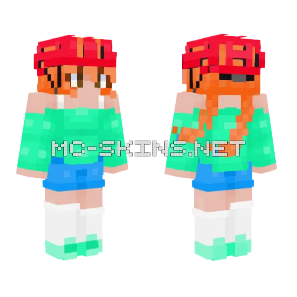 Morning Bike Ride Te Minecraft skin, front and back