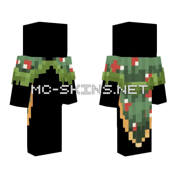 Moss Cape Minecraft skin, front and back