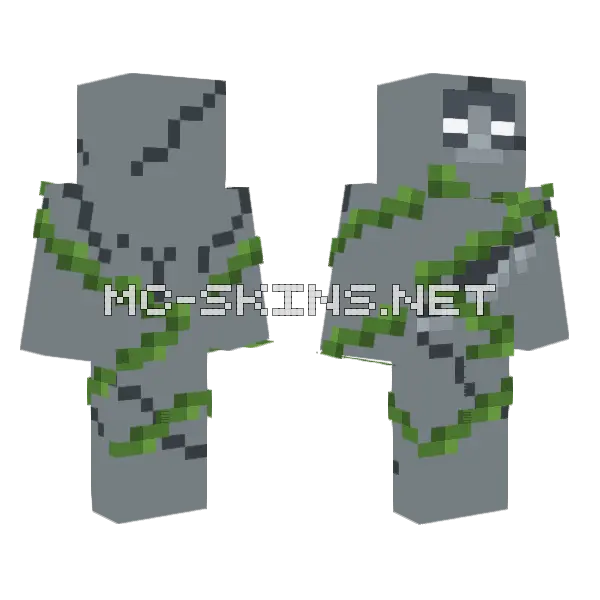 Mossy Golem, front and back