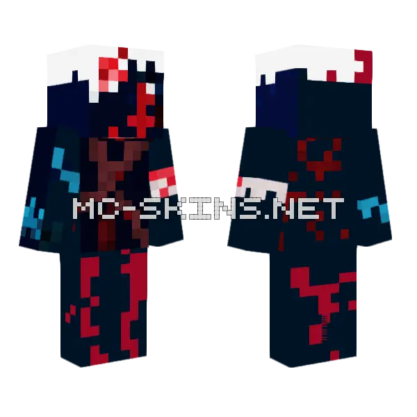 Most Evil Minecraft skin, front and back