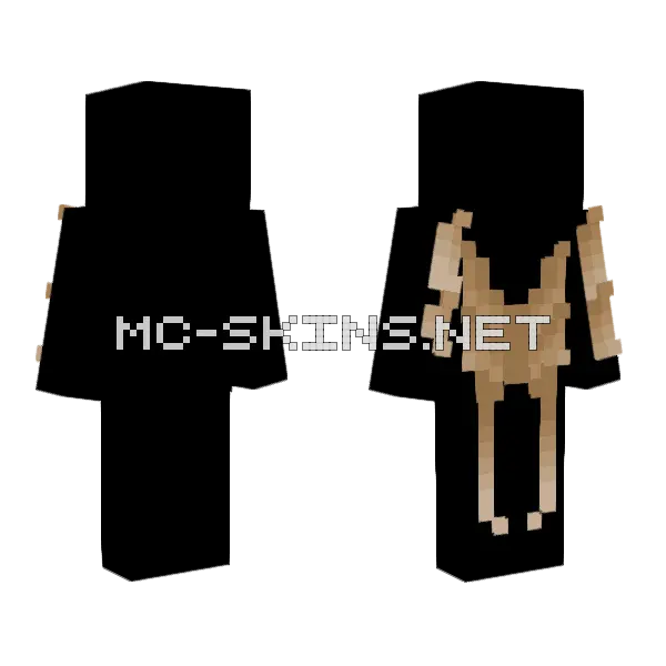 Moth Wings Light Brown Minecraft skin, front and back