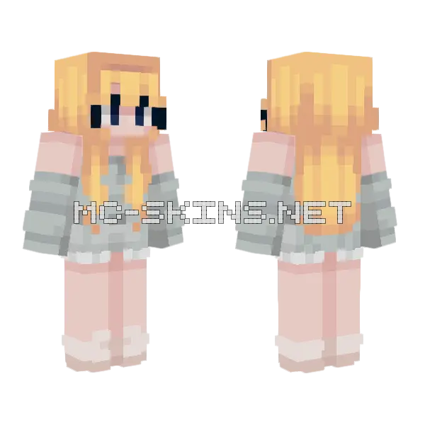 Mother Blonde Minecraft skin, front and back