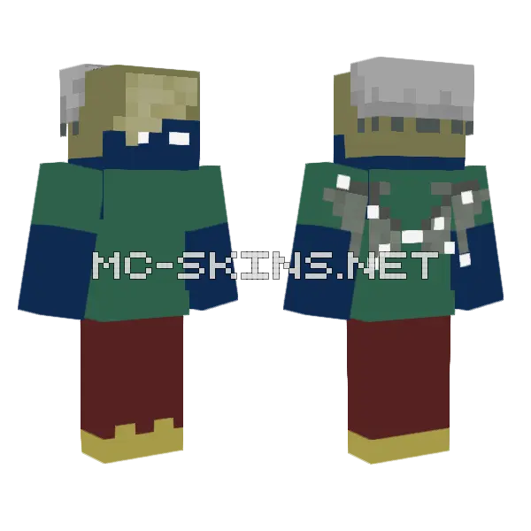 Mothy Minecraft skin, front and back
