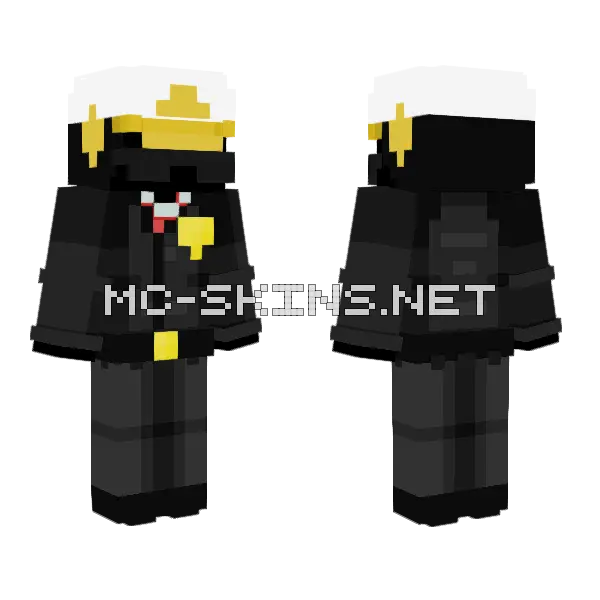 Motorcycle Officer Unit Minecraft skin, front and back