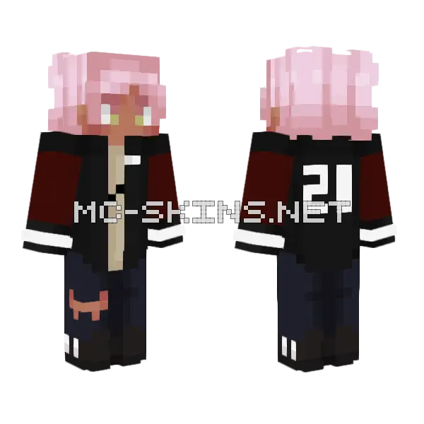 Motto A Minecraft skin, front and back