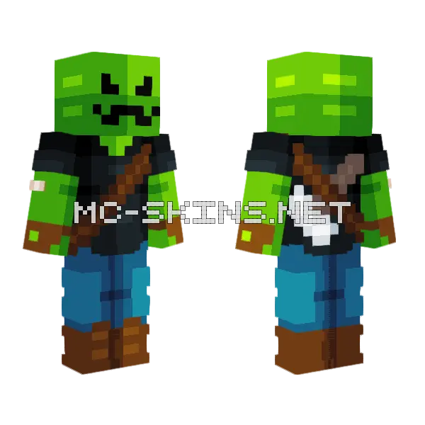 Mountain Madness Minecraft skin, front and back