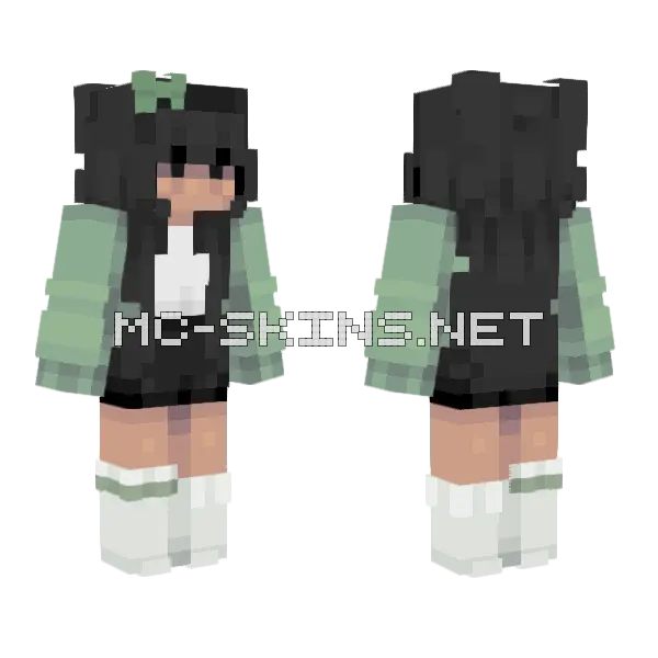 Mountains That Are Stacked With Fear Minecraft skin, front and back